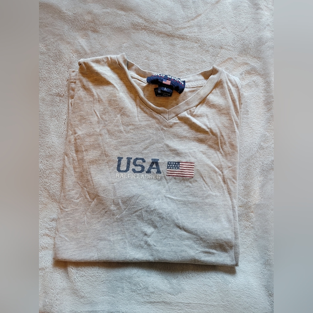 Ralph Lauren | Y2K USA Flag T-Shirt